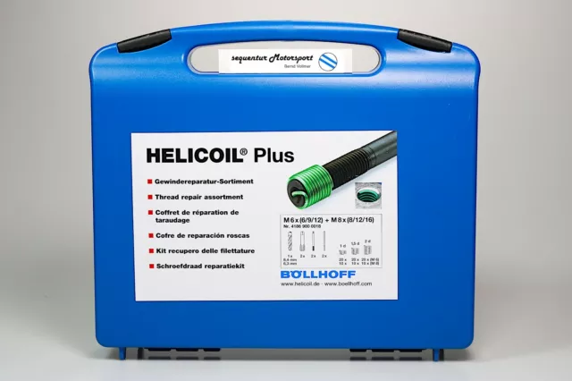 HELICOIL PLUS Gewinde Reparatursortiment M 6 / M 8 mit 98 Teilen!