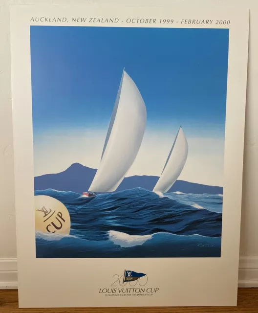 LOUIS VUITTON CUP 2000 SAILING YACHTING POSTER by RAZZIA - Auckland New Zealand