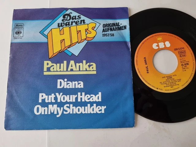 Paul Anka Put Your Head On My Shoulder Text picclick.it
