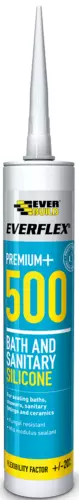 Everbuild Everflex 500 Ivory High Module bath and sanitary silicone sealant