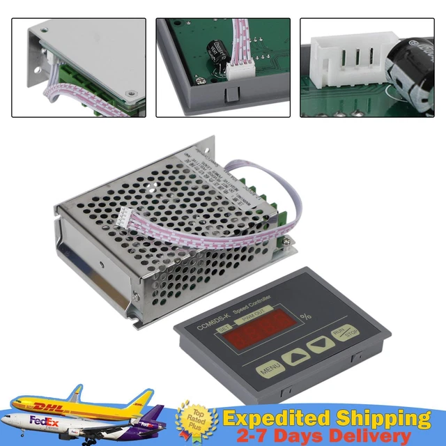 12-80V 30A PWM DC Motor Speed Controller Governor With Digital Display Panel