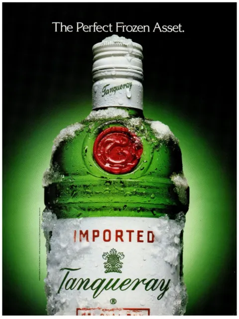 Tanqueray Dry Gin Perfect Frozen Asset Vintage Print Advertisement 8x11 1994