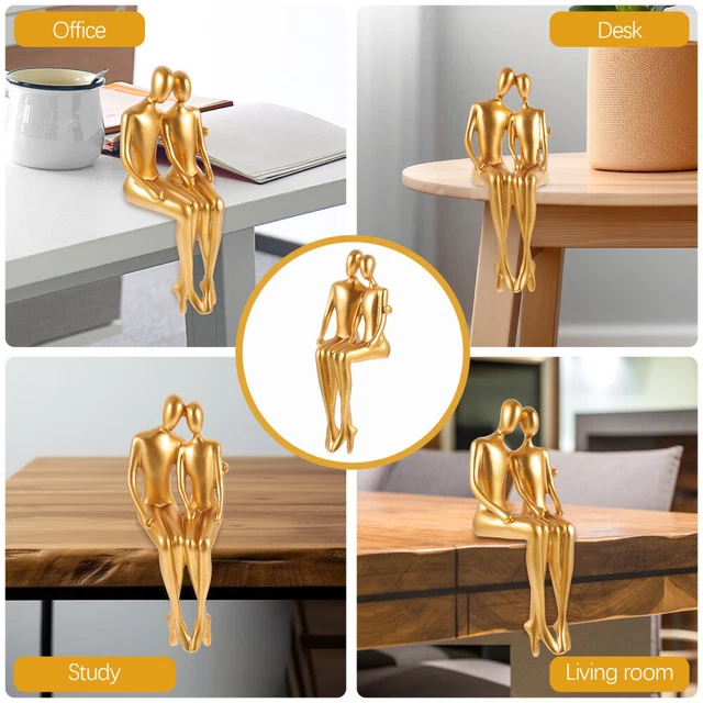 Décoration De Maison Figurine Couple Abstrait Les Amoureux Bureau Artisanat 3