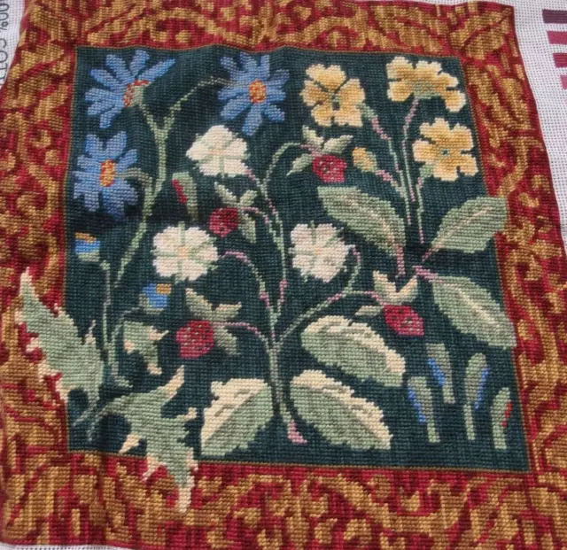 Vintage 1992 Ehrman Maytime Needlepoint Kit Completed Tapestry