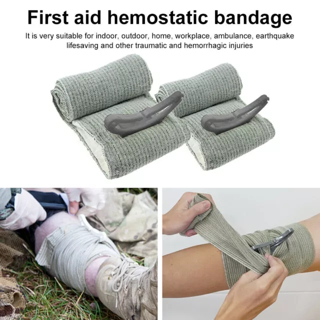 2 PACK Trauma Bandage Emergency Israeli Style Battle Wound Dressing First Aid