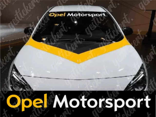 1x 100 cm Motorsport Frontscheiben Aufkleber für Opel Corsa Astra Sticker OPC