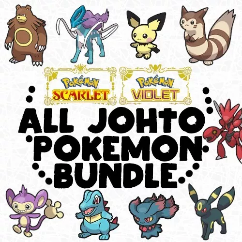 Todo Johto 82 sin Brillo Pokemon Lote Nuevo Gen 2 Mons Pokedex Scarlet Violet Sv