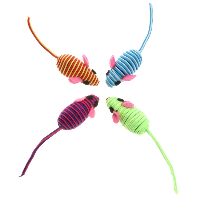 12 Pcs Exercise Cat Toy Cat Mice Toys Indoor Cats Catnip Toy Rc Toy Double Line 8