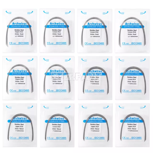 ETERFANT  Dental Orthodontic Arch Wires Round Stainless Steel Ovoid/Natural Form