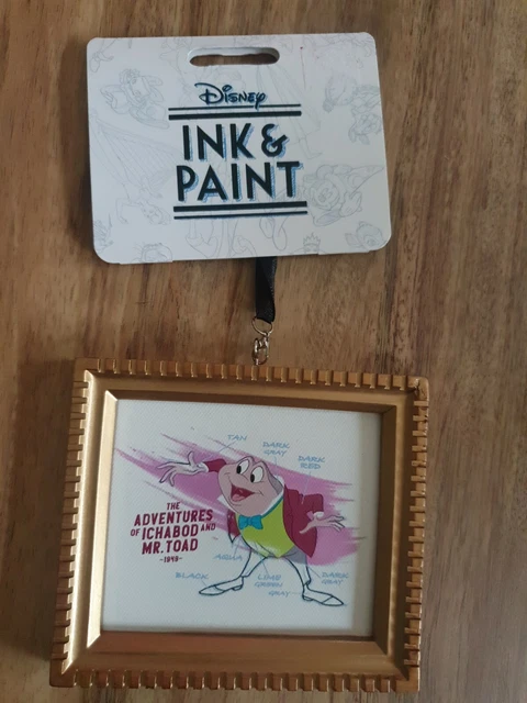 Disney Parks 2020 Ink & Paint Ichabod and Mr. Toad 1949 Canvas Framed Ornament