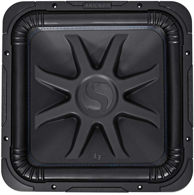 (2) 44L7S152 15" 4000 Watt Solobaric L7S Subwoofers+Amp+Sub Box+Wire Kit