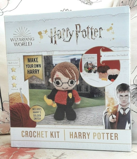 Kit de ganchillo del mundo mágico de Harry Potter Harry Potter incluye sopla dorada.