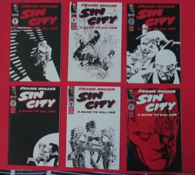 Sin City A Dame To Kill For #1-6 By Frank Miller Complete Set - Dark Horse