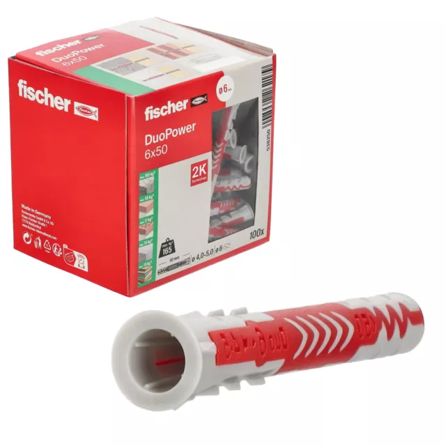 Fischer DuoPower DÜBEL✅5 ✅6✅ 8✅ 10✅ 12 ✅mm Hohlraumdübel Nylon Dübel Spreizdübel