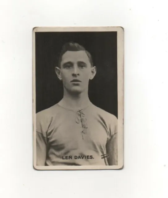 D C Thompson Adventure-Footballers  Signed Real Photos c1930 L Davies Cardiff