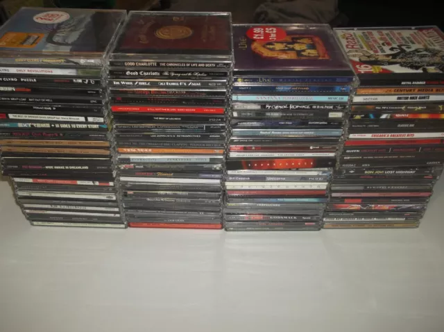 Job lot collection 89 cd albums Rock Metal Punk top artists pictured Free P+P 2