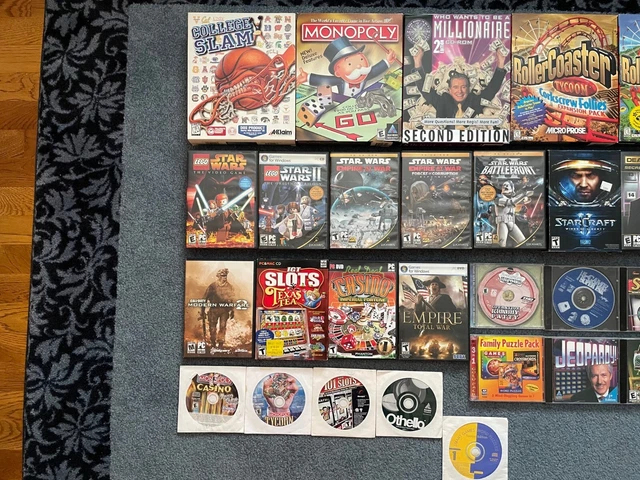 40 VINTAGE, SOME Big Box, PC CD-ROM Games, Huge Lot w/Various Family ...