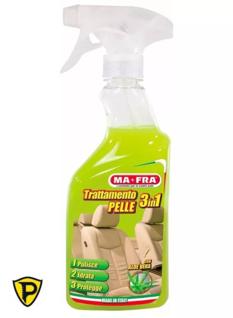 Trattamento Pelle AUTO 3 in 1 MA-FRA Tratamento Sedili Pulisce Idrata e protegge