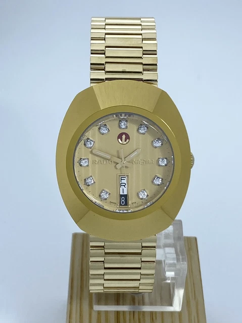 RADO THE ORIGINAL DiaStar Automatic Gold Tone Gents Watch 35mm $1,100. ...