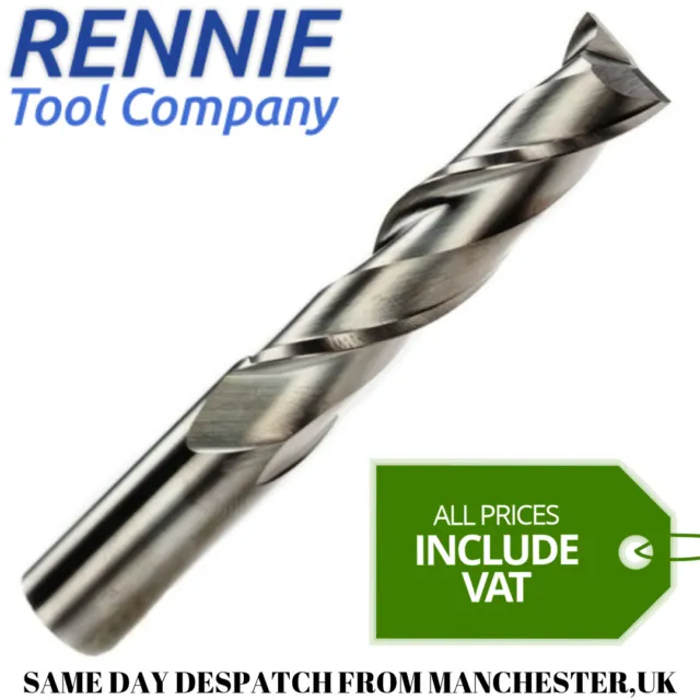 Solid Carbide 2 Flute Spiral Router Bit End Mill Up Cut - PVC Acrylic Hard Woods