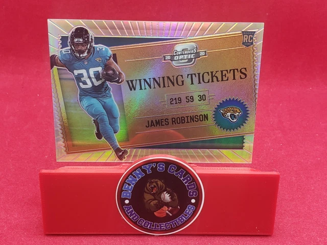 2020 Panini Contenders Optic Silver Prizm Winning Tickets RC James Robinson #B
