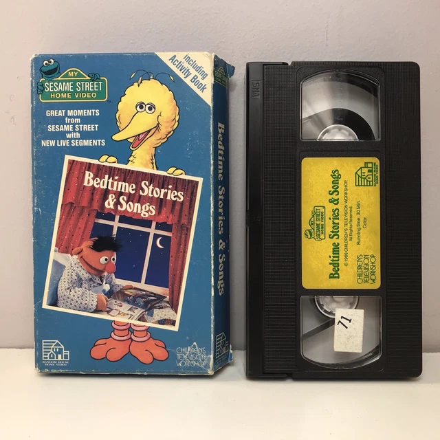 MY SESAME STREET Bedtime Stories Songs VHS Home Video Tape BUY 2 GET 1 