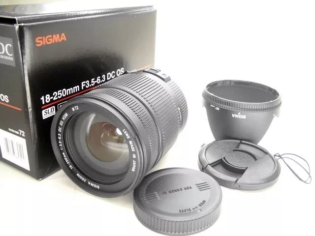18-250mm SLD DC F3.5-6.3HSM OS Bildstabilisator Zoom Sigma für Canon EOS EF EF-S