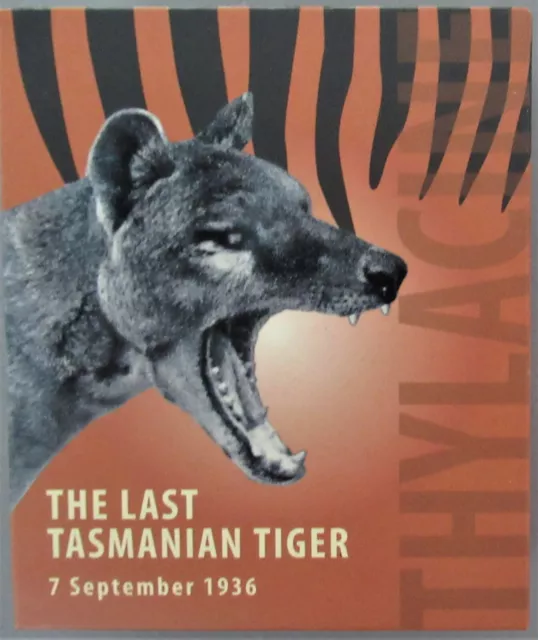 2011 Niue Island $5 Proof Silver Coin - Last Tasmanian Tiger - 25g .925 silver