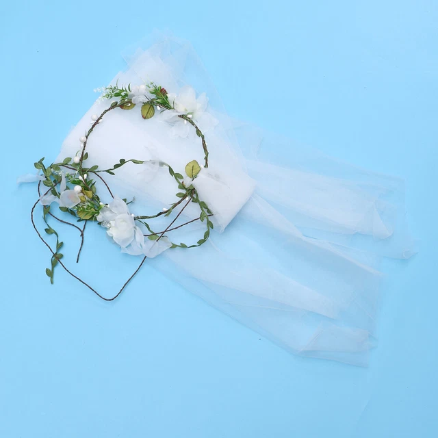 Abito doccia da sposa sposa velo da sposa fiore bambina accessorio capelli