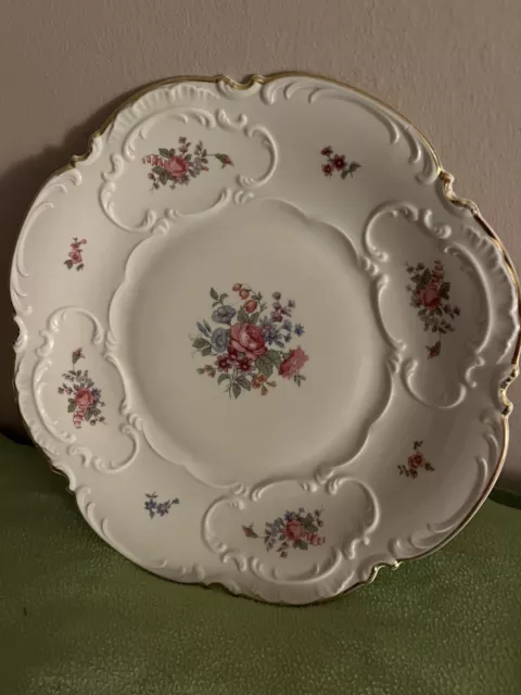 Für Sammler Zierschale Hutschenreuther Selb Bavaria Blumendekor 32 cm Jahr 1814