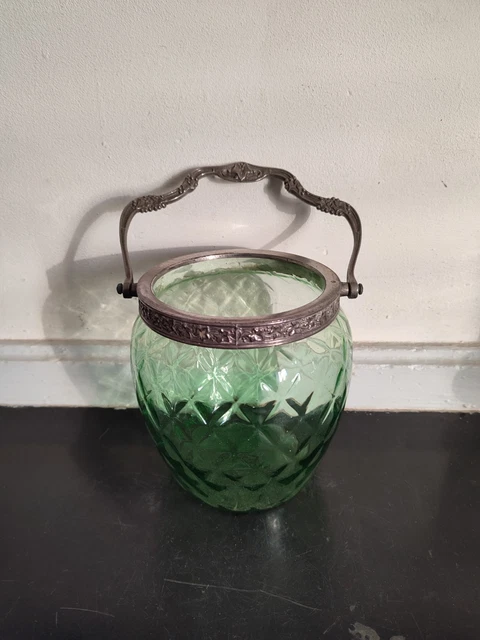 Seau à Glaçon Vintage En Verre Avec Anse - Idéal Apéro