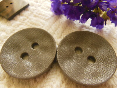 duo gros boutons vintage gris rosé  diamètre 4  cm ref 4419 
