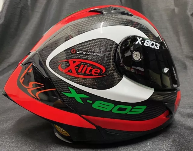 £185 OFF X-Lite X-803RS Carbon HATTRICK Aprilia FREE Stickers Motorbike Helmet