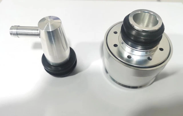 Snapklik.co : Aluinu Valve Cover Breather PCV Cobo Kit Finned Oval - View #9