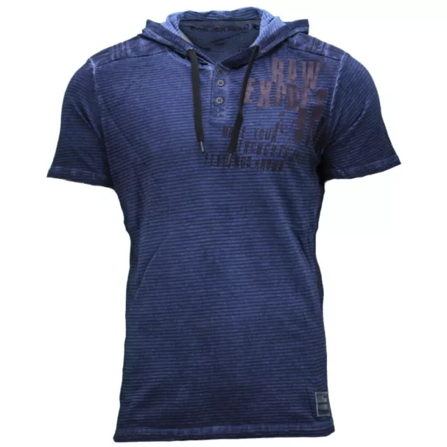 T-shirt con cappuccio da uomo maniche corte felpa con cappuccio vestibilità regolare palestra maglietta casual top sportivi 3