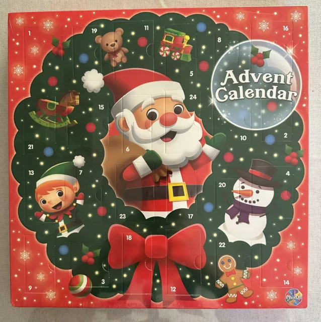 Christmas Advent Calendar Boxes 24Days Countdown Ornaments Toy Kids Holiday Gift