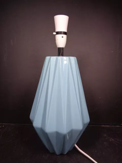 NEXT Designer Ceramic Table Lamp 16 inch - Turquoise/Blue