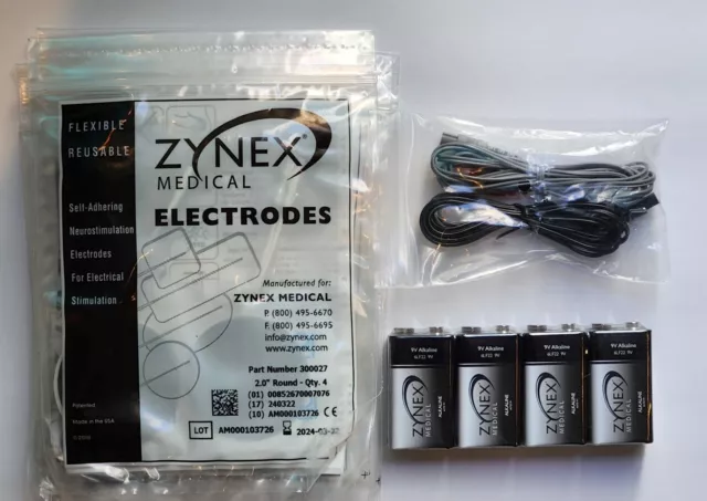 ZYNEX TENS UNITS Electrode Lead Wires, 2