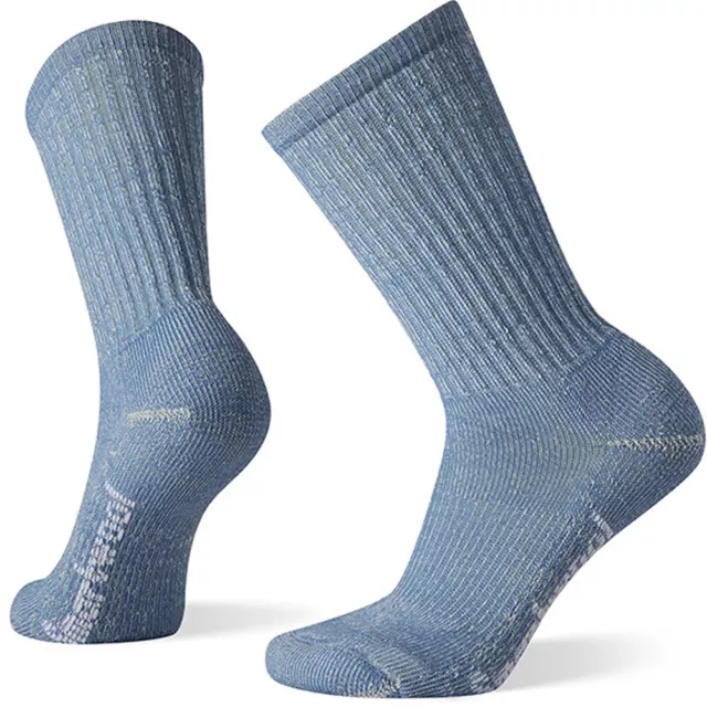 Smartwool Womens Hike Classic Edition Light Cushion Crew Socks (Mist Blue)