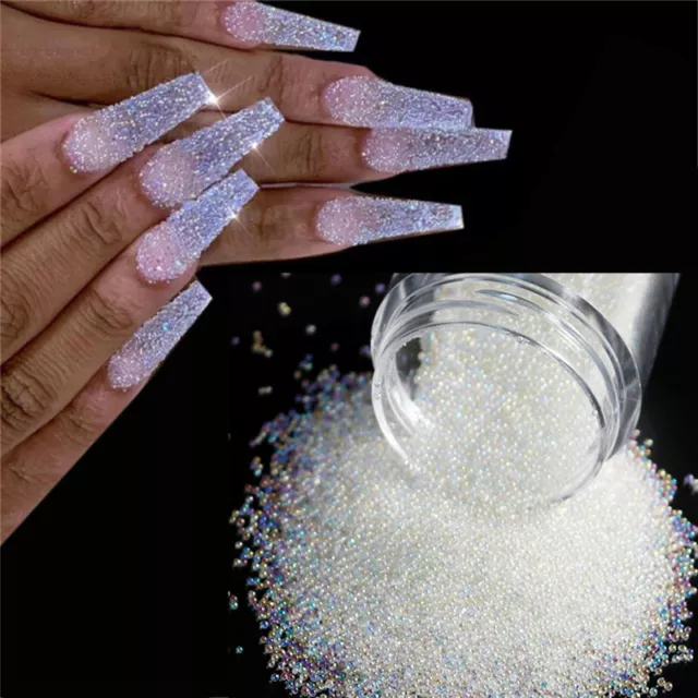 3D Micro Beads Gems Glass Crystal DIY Manicure Decoration Nail Art Rhinestones*