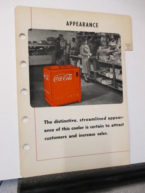 COCA COLA 1940 store salesman sample soda bottle vending machine cooler ICE #4