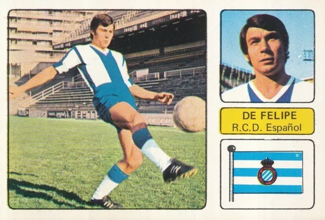 Pedro Eugenio De Felipe # Rcd.espanol Cromo Card Campeonato De Liga 1973-74 Fher