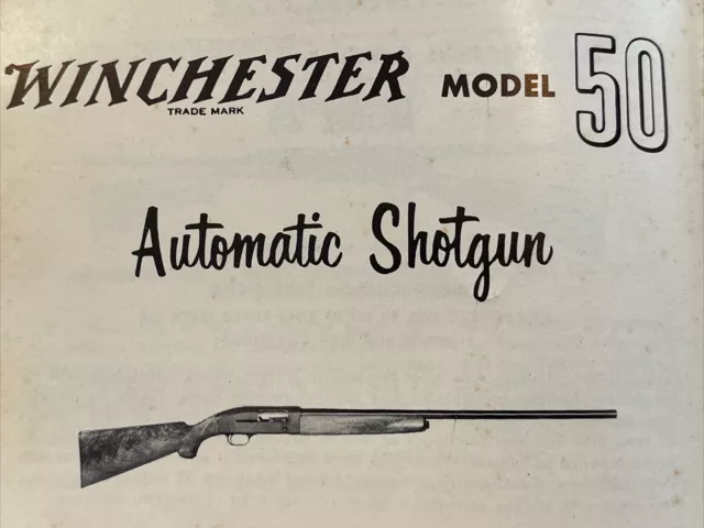 Vintage 1955 WINCHESTER Rifle Shotgun Hunting Skeet Gun Catalog