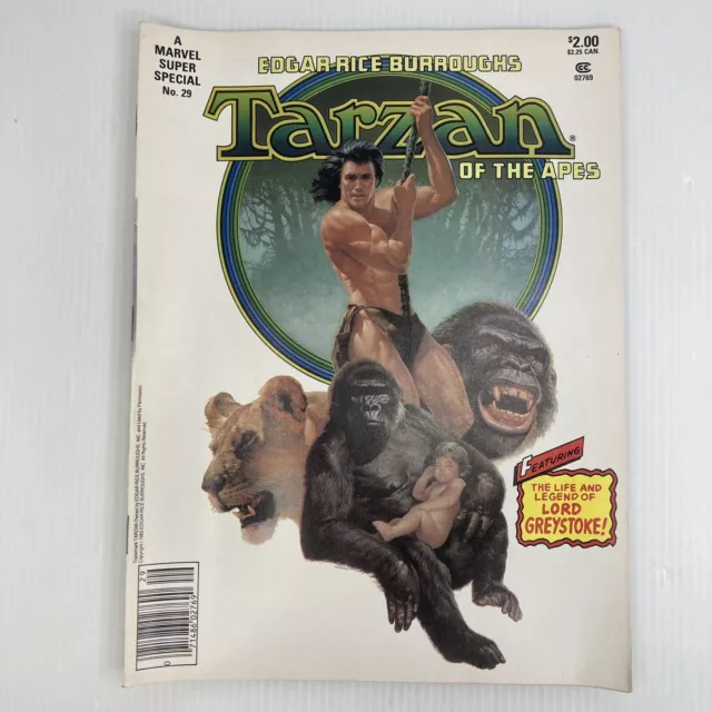 Tarzan of the Apes 1983 Marvel Super Special Vol 1 no. 29 Edgar Rice Burroughs B