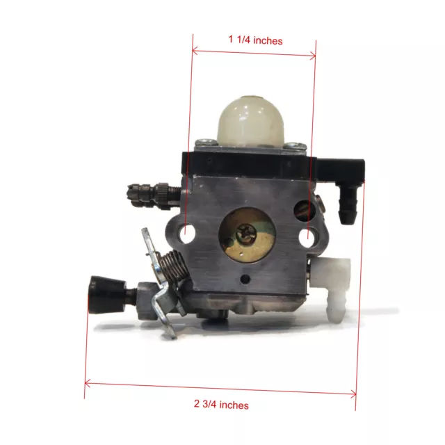 Carburetor & Gaskets, Fuel Line for Stihl FC55, FS38, FS45, FS310, HS45 Trimmers 2