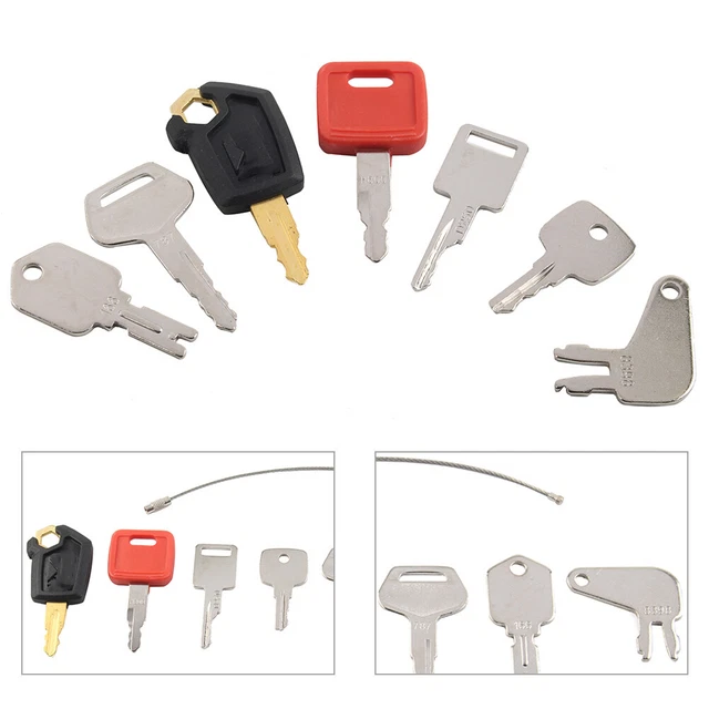 Ignition Keys Set for CAT For JCB For Bobcat For Hyster Rollers and Forklifts US