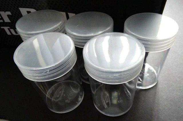 20 Pack BCW Penny Round Clear Coin Storage Tubes – Screw On Caps, 1-T-PEN-100