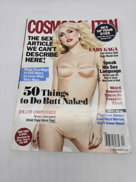 COSMOPOLITAN MAGAZINE April 2010  Lady Gaga Cosmo No Address Label