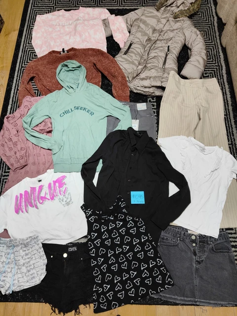 #C95- Enorme pacchetto di vestiti per ragazze 13-14 anni NEXT GEORGE NUOVO LOOK H&M M&S PRIM