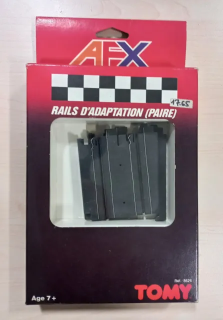 Tomy AFX Rails D'adaptation (Paire) Neuf Ref: 8626 Accessoires Vintage